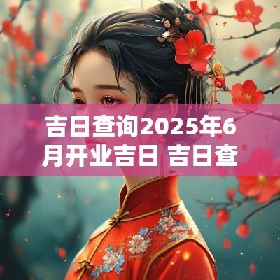 吉日查询2025年6月开业吉日 吉日查询2025年开工吉日