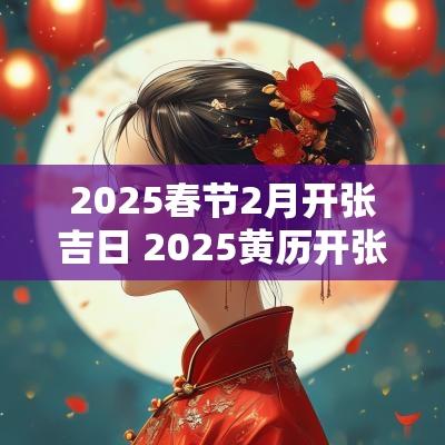 2025春节2月开张吉日 2025黄历开张吉日查询