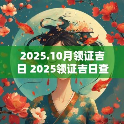 2025.10月领证吉日 2025领证吉日查询官网