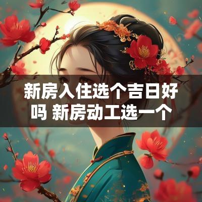 新房入住选个吉日好吗 新房动工选一个吉日