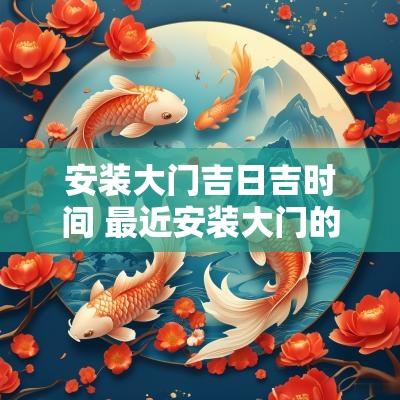 安装大门吉日吉时间 最近安装大门的吉日吉时