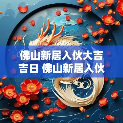 佛山新居入伙大吉吉日 佛山新居入伙拜神方法