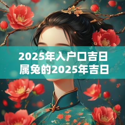 2025年入户口吉日 属兔的2025年吉日