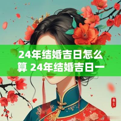 24年结婚吉日怎么算 24年结婚吉日一览表2025年