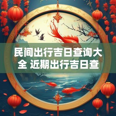 民间出行吉日查询大全 近期出行吉日查询表大全