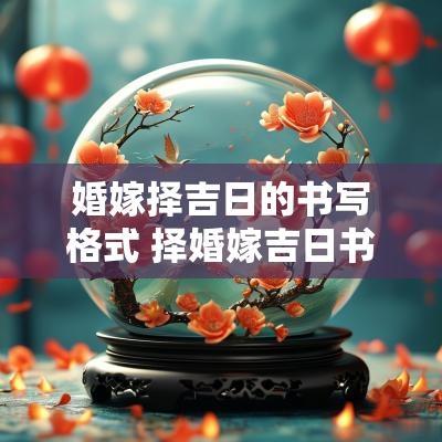 婚嫁择吉日的书写格式 择婚嫁吉日书写格式