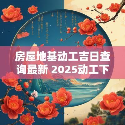 房屋地基动工吉日查询最新 2025动工下地基吉日