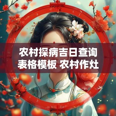 农村探病吉日查询表格模板 农村作灶吉日查询