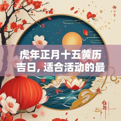 蛇年正月十五黄历吉日, 适合活动的最佳时机