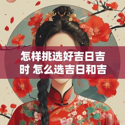 怎样挑选好吉日吉时 怎么选吉日和吉时