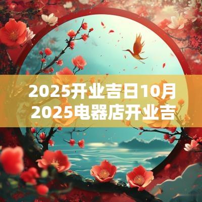 2025开业吉日10月 2025电器店开业吉日