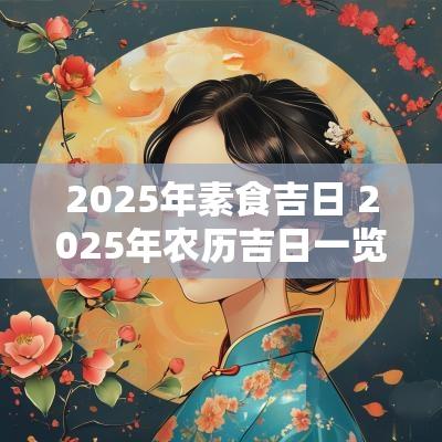 2025年素食吉日 2025年农历吉日一览表