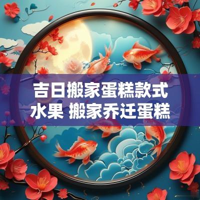 吉日搬家蛋糕款式水果 搬家乔迁蛋糕款式