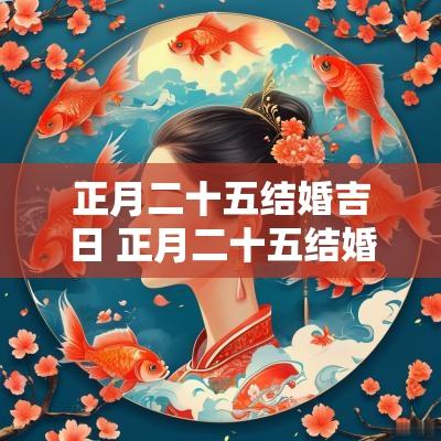 正月二十五结婚吉日 正月二十五结婚