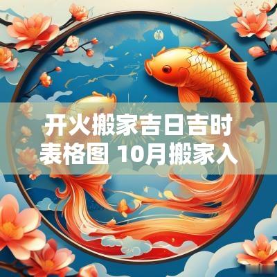 开火搬家吉日吉时表格图 10月搬家入住吉日吉时