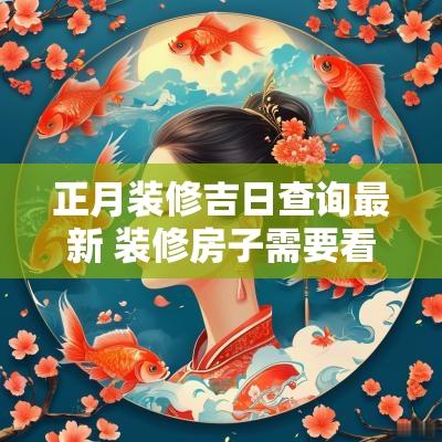 正月装修吉日查询最新 装修房子需要看吉日吗