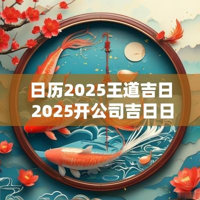 日历2025王道吉日 2025开公司吉日日历