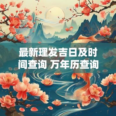 最新理发吉日及时间查询 万年历查询理发吉日