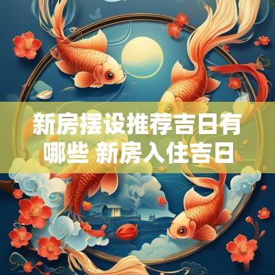 新房摆设推荐吉日有哪些 新房入住吉日推荐
