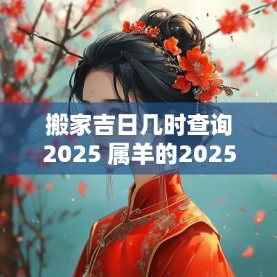 搬家吉日几时查询2025 属羊的2025搬家吉日