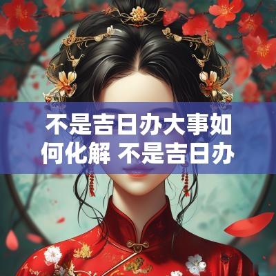 不是吉日办大事如何化解 不是吉日办事就不好吗