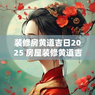 装修房黄道吉日2025 房屋装修黄道吉日2025年3月一览表