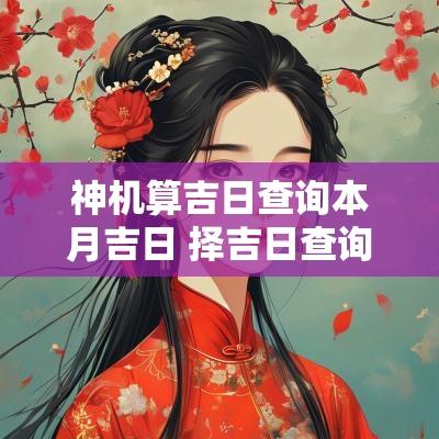 神机算吉日查询本月吉日 择吉日查询每月吉日
