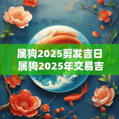 属狗2025剪发吉日 属狗2025年交易吉日