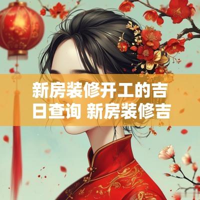 新房装修开工的吉日查询 新房装修吉日和时辰查询