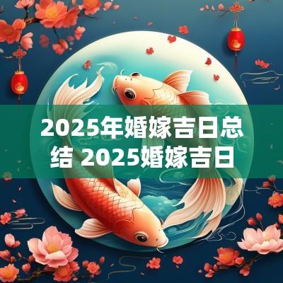 2025年婚嫁吉日总结 2025婚嫁吉日