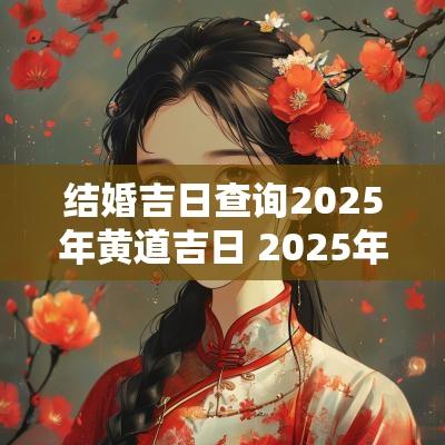 结婚吉日查询2025年黄道吉日 2025年农历二月结婚吉日表