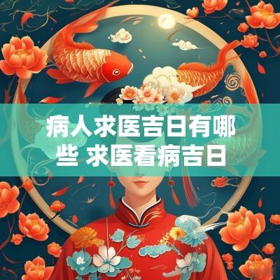 病人求医吉日有哪些 求医看病吉日