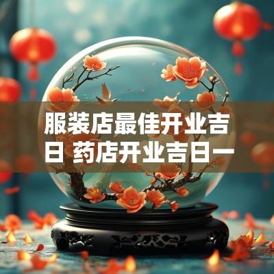 服装店最佳开业吉日 药店开业吉日一览表