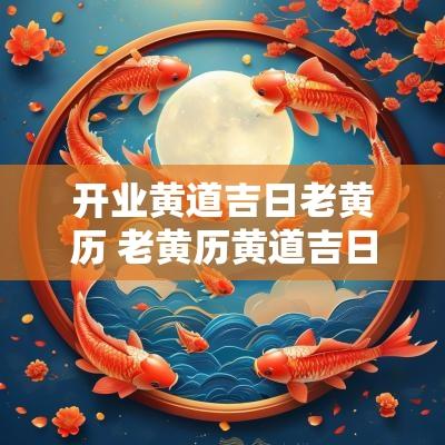 开业黄道吉日老黄历 老黄历黄道吉日开业吉日