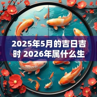 2025年5月的吉日吉时 2026年属什么生肖
