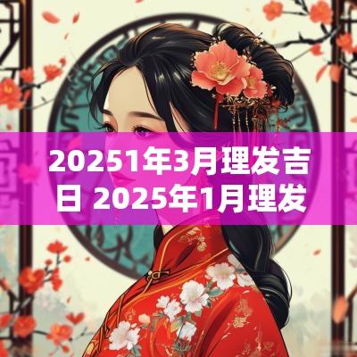 20251年3月理发吉日 2025年1月理发吉日