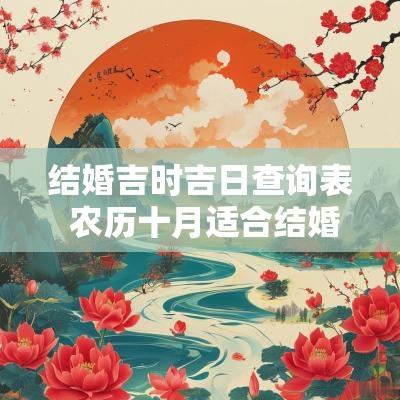 结婚吉时吉日查询表 农历十月适合结婚的吉日吉时