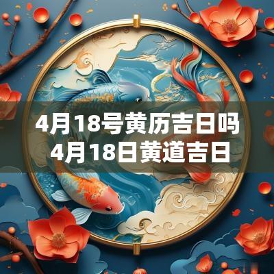 4月18号黄历吉日吗 4月18日黄道吉日一览表