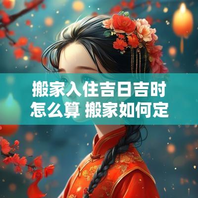 搬家入住吉日吉时怎么算 搬家如何定吉日吉时