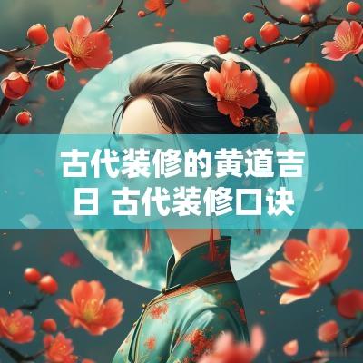 古代装修的黄道吉日 古代装修口诀