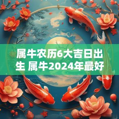属牛农历6大吉日出生 属牛2025年最好的黄道吉日