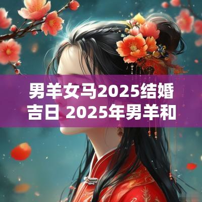 男羊女马2025结婚吉日 2025年男羊和女羊结婚吉日表