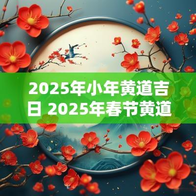 2025年小年黄道吉日 2025年春节黄道吉日