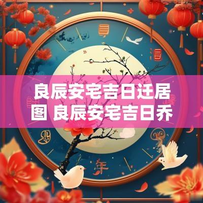 良辰安宅吉日迁居图 良辰安宅吉日乔迁