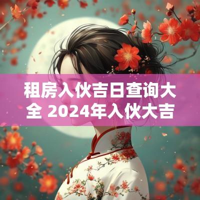 租房入伙吉日查询大全 2025年入伙大吉日