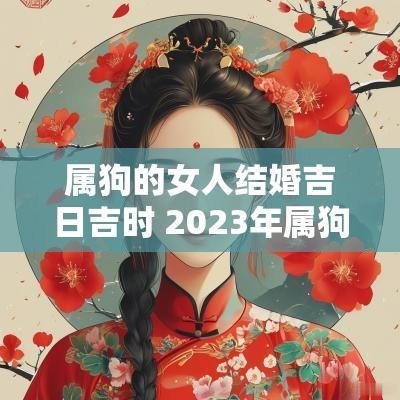 属狗的女人结婚吉日吉时 2025年属狗女适合嫁娶的吉日