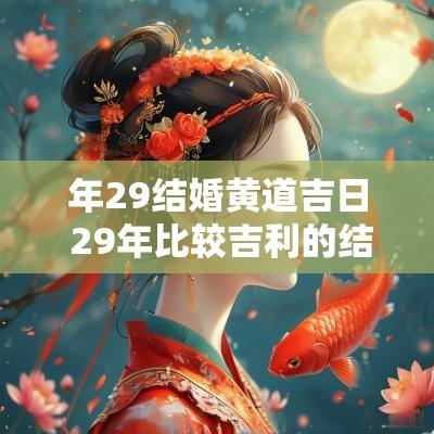 年29结婚黄道吉日 29年比较吉利的结婚日子
