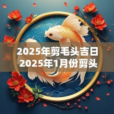 2025年剪毛头吉日 2025年1月份剪头发吉日