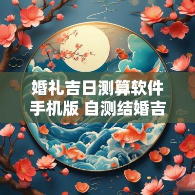 婚礼吉日测算软件手机版 自测结婚吉日查询软件免费版