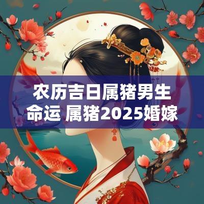 农历吉日属猪男生命运 属猪2025婚嫁吉日